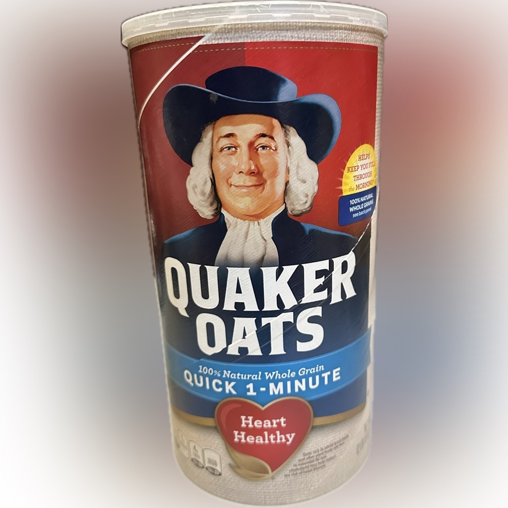 VTG 2003 QUAKER OATS QUICK MINUTE CONTAINER BOX STORAGE OAT OATMEAL COLLECTIBLE